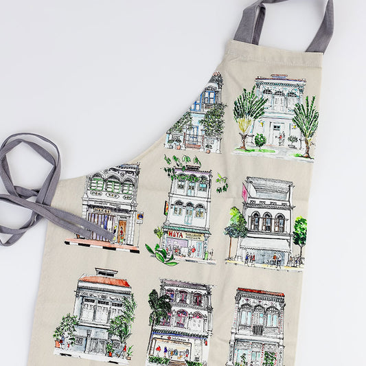 Apron | Pastel Shophouses