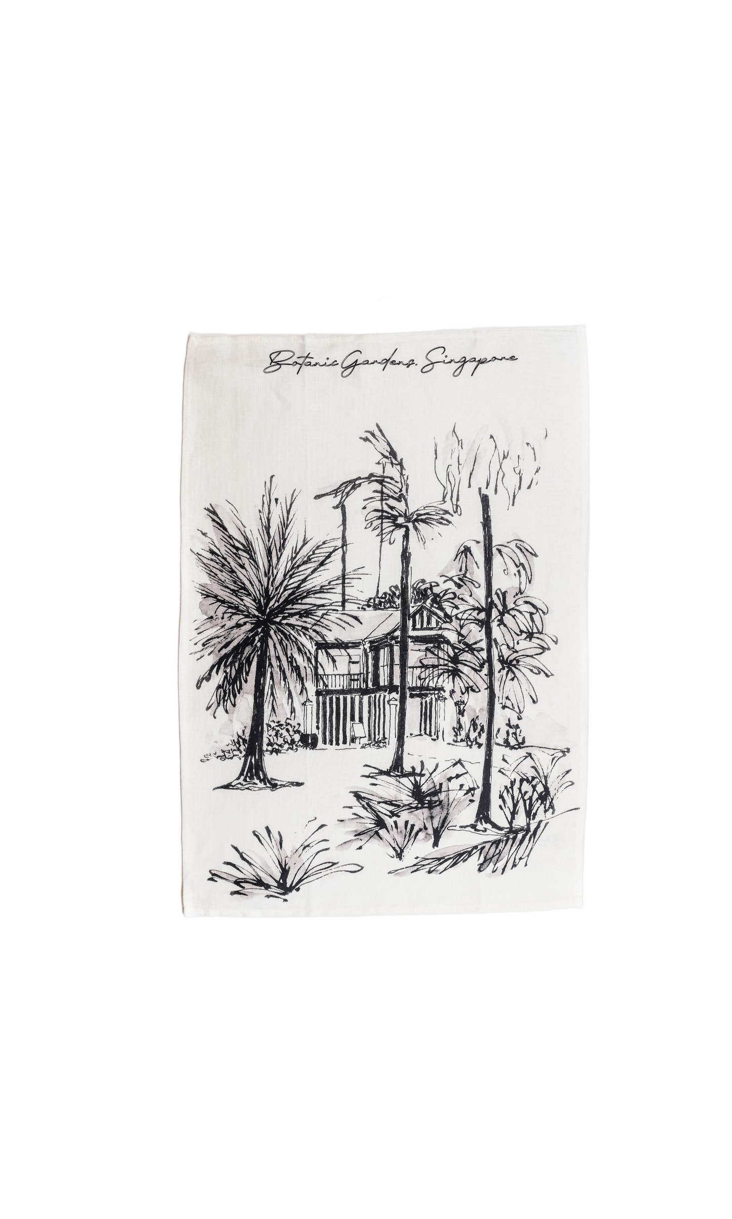 Linen Tea Towel | Botanical Gardens Corner House