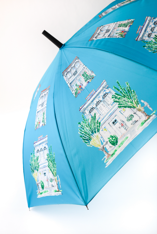 Umbrella | Turquoise Blue Shophouse