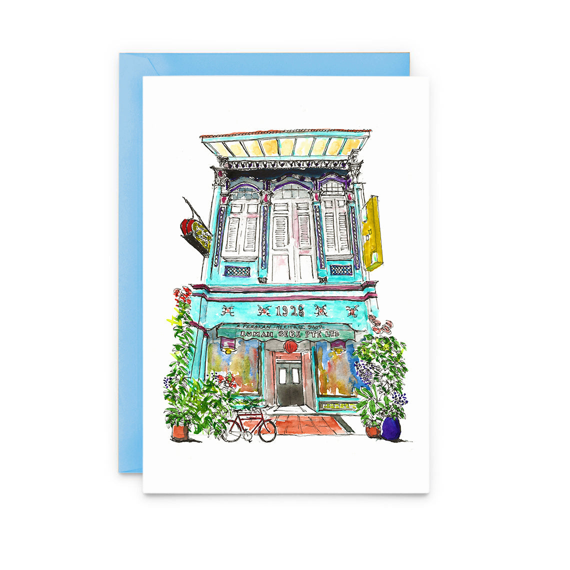 Pack of 8 | Singapore Joo Chiat Shophouses