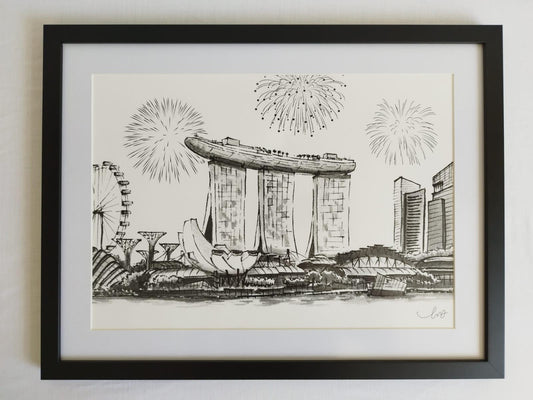 Marina Bay Sands in Black & White