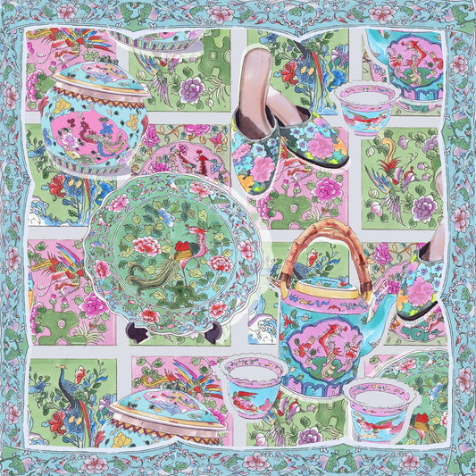 Peranakan Silk Scarf