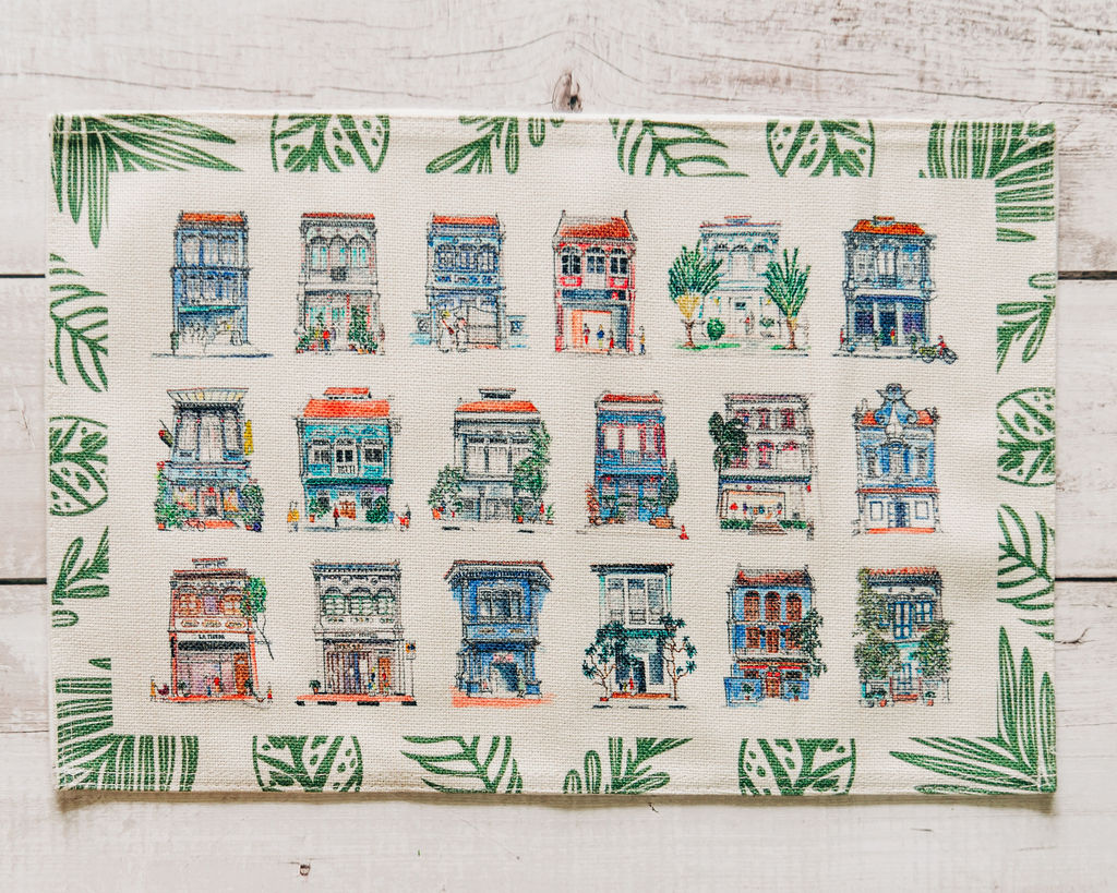 PlaceMats | Blue Shophouses | Set of 6