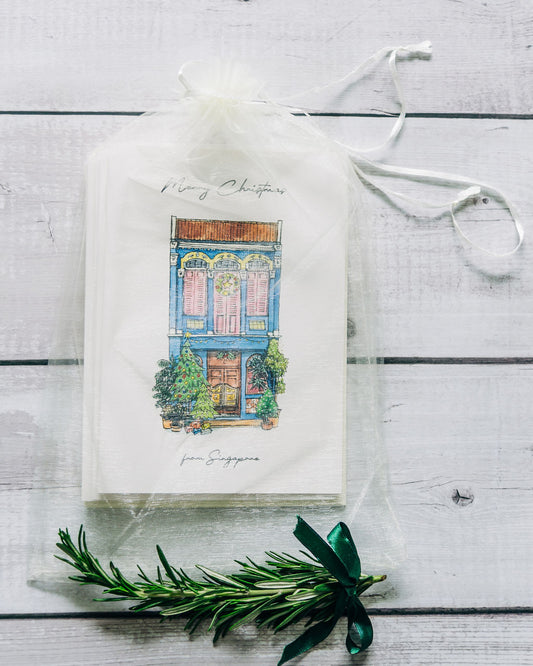 Gift Tags | Peranakan Shophouse | Set of 8