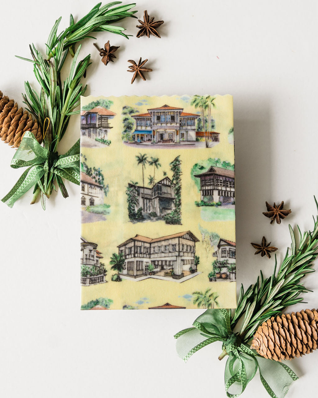Beeswax Wrap | Black & White Houses