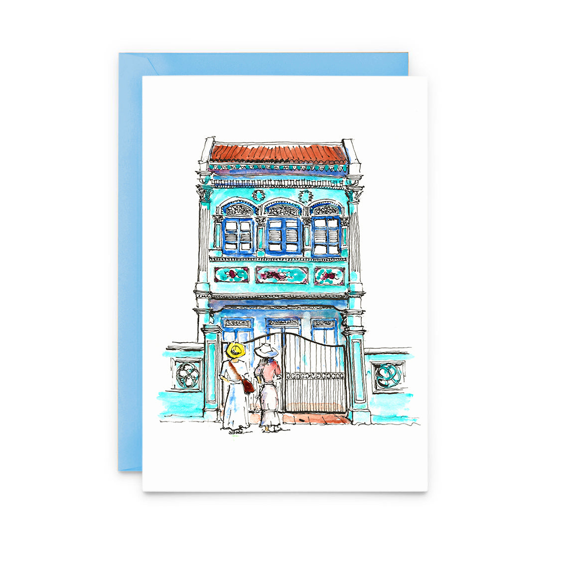 Pack of 8 | Singapore Joo Chiat Shophouses