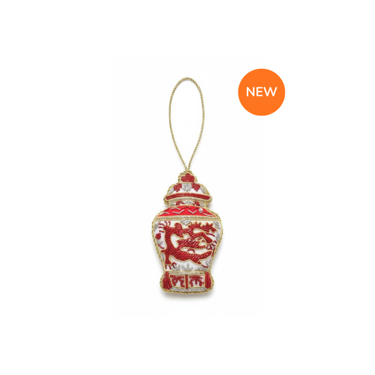 Ornament [Embroidery] - Chinese Ginger Jar