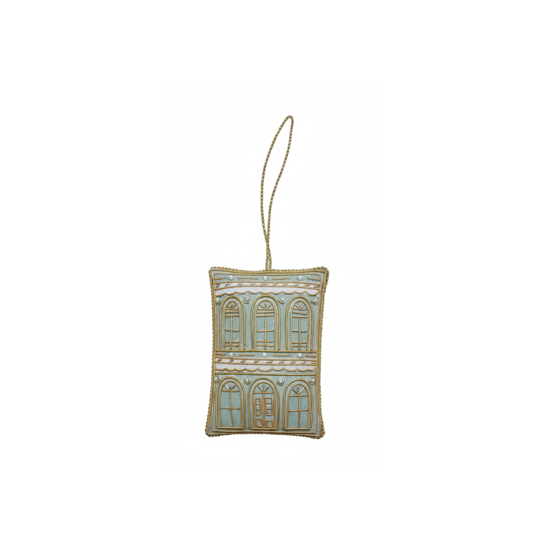 Ornament [Embroidery] - Shophouse (beige)