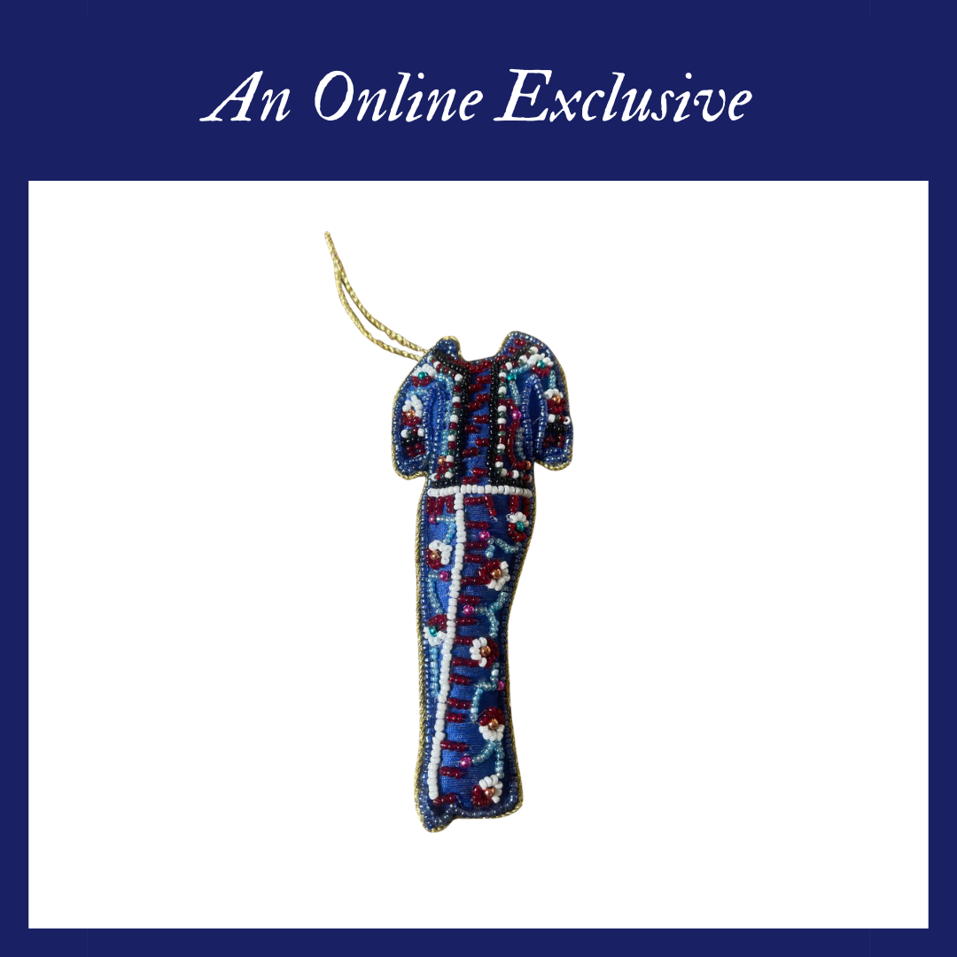 Ornament [Embroidery] - Blue Singapore Airlines Sarong Kebaya