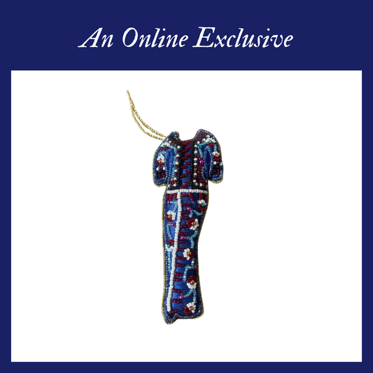 Ornament [Embroidery] - Blue Singapore Airlines Sarong Kebaya