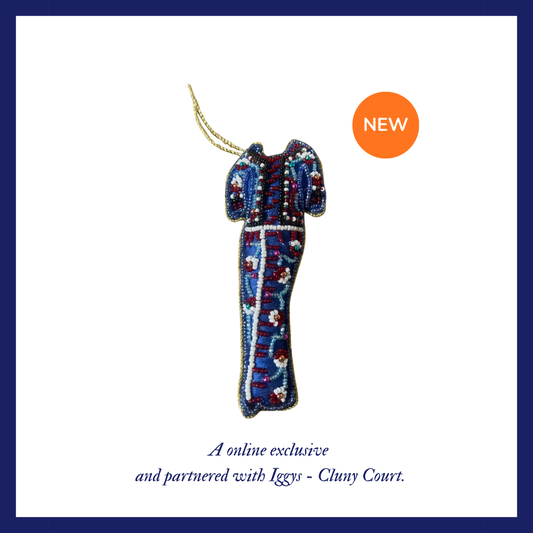 Ornament [Embroidery] - Blue Singapore Airlines Sarong Kebaya