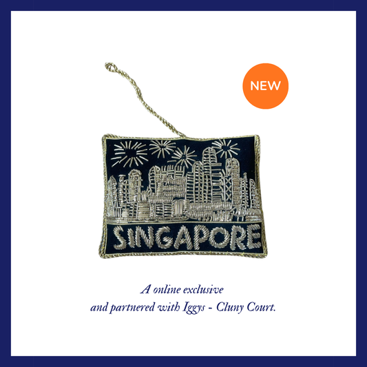 Ornament [Embroidery]- Singapore Skyline