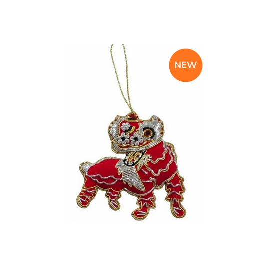 Ornament [Embroidery] - ⁠⁠Lion Dance