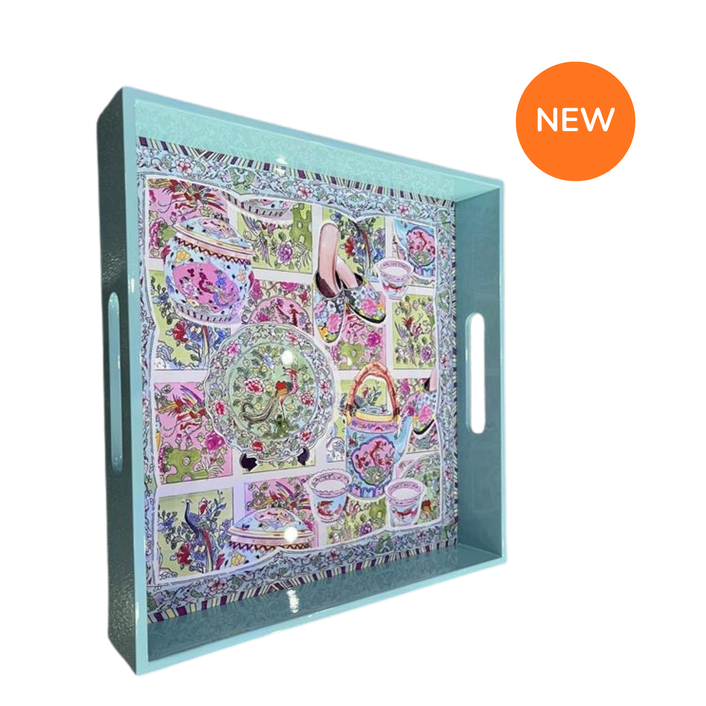 Square Peranakan tray