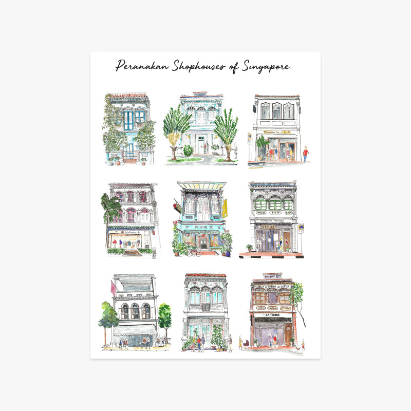 9 Peranakan Shophouses of Singapore