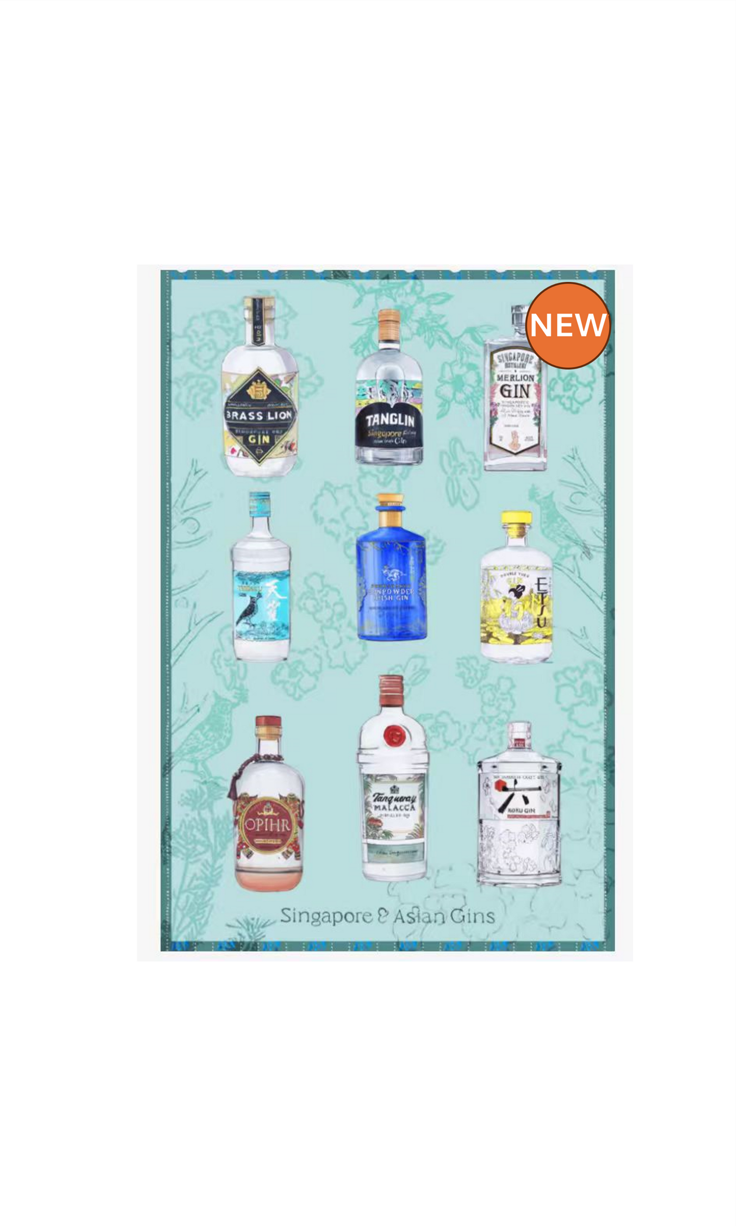 Organic Cotton Tea Towel |Asian Gins