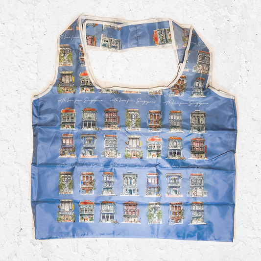 Shopping Bag [Blue] | Blue Shophouses |NEW|