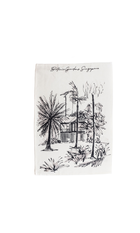 Linen Tea Towel | Botanical Gardens Corner House