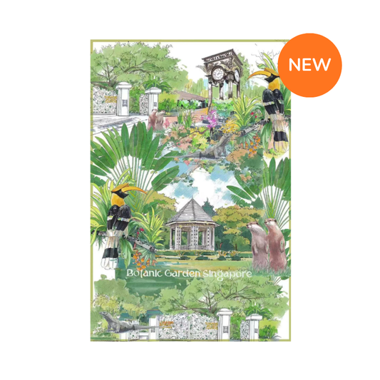 Linen Tea Towel | Botanic Garden (New)