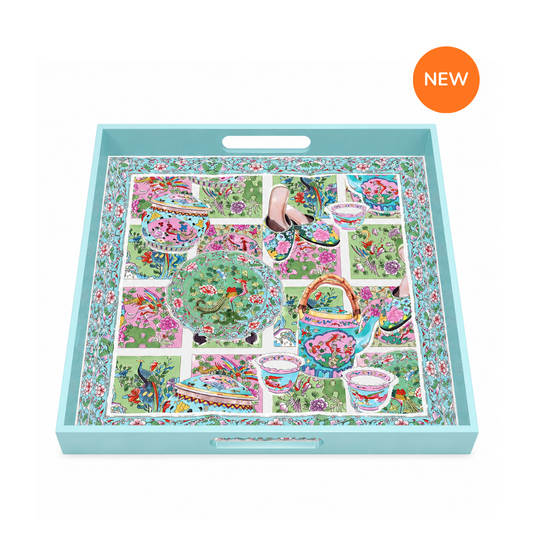 Square Peranakan tray