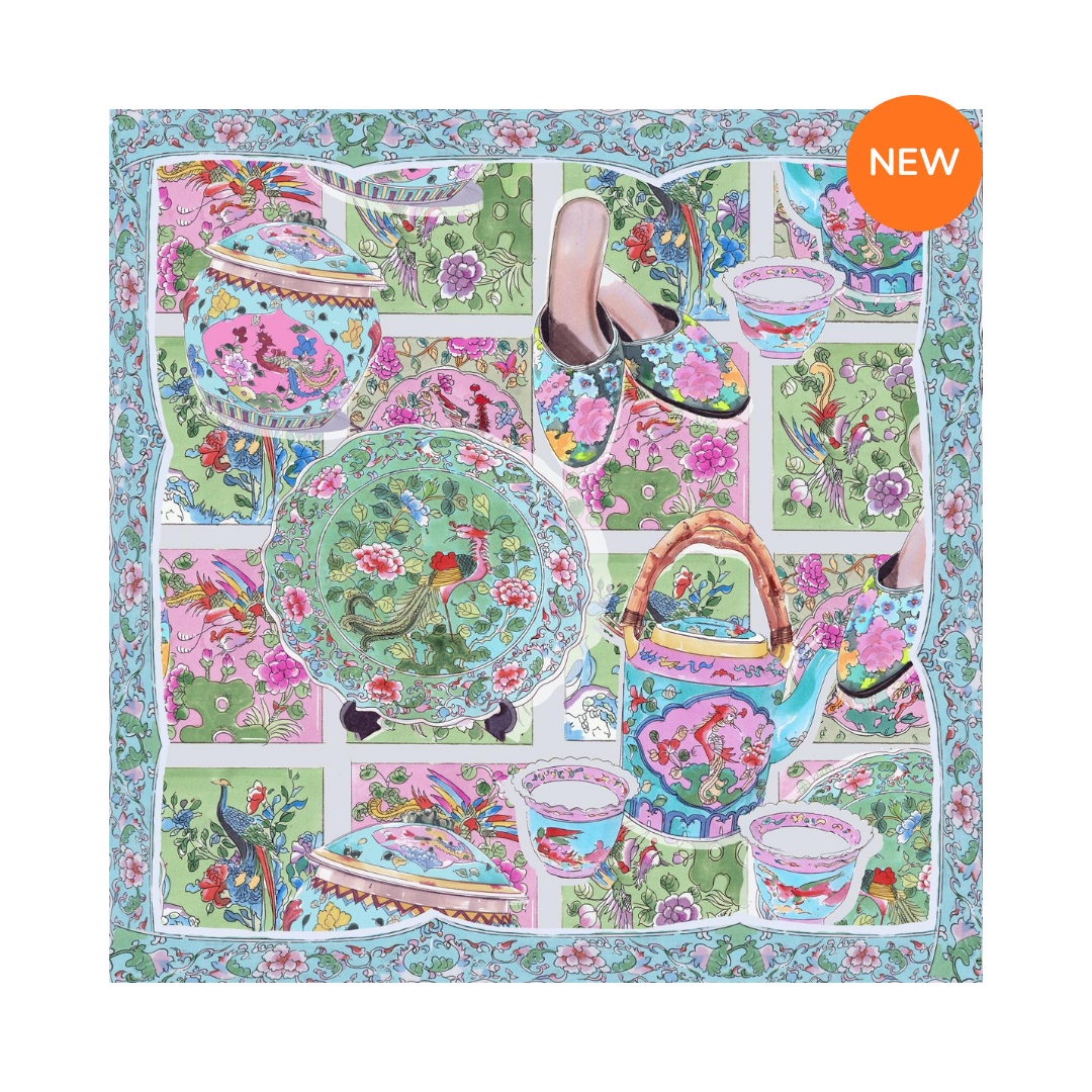 Peranakan Silk Scarf