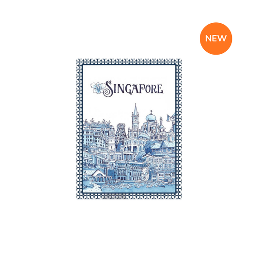 Ceramic Magnet - Singapore Landmarks Collage