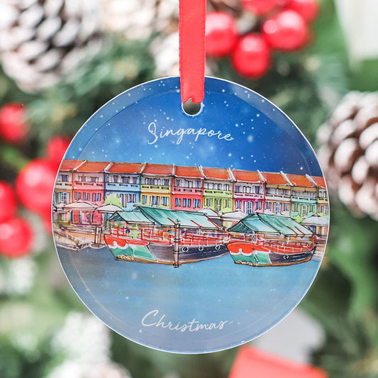 Christmas Ornaments [Coloured Glass] | Clark Quay by Singapore River