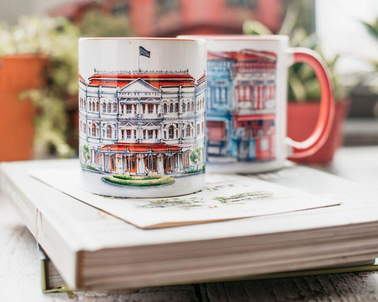 Colored Mugs [Raffles Hotel]
