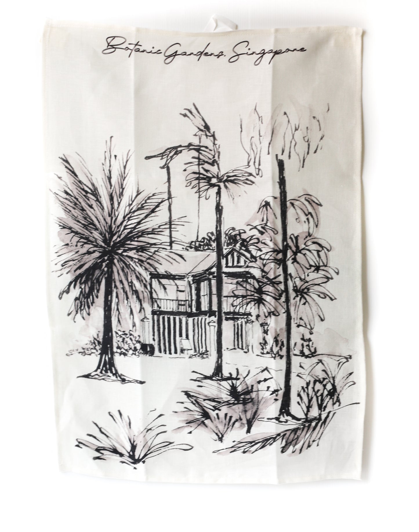 Linen Tea Towel | Botanical Gardens Corner House