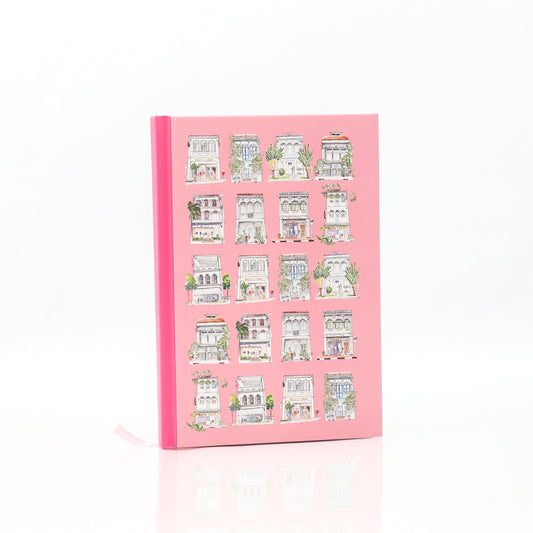 Iconic Singapore Notebook | Pink Shophouses