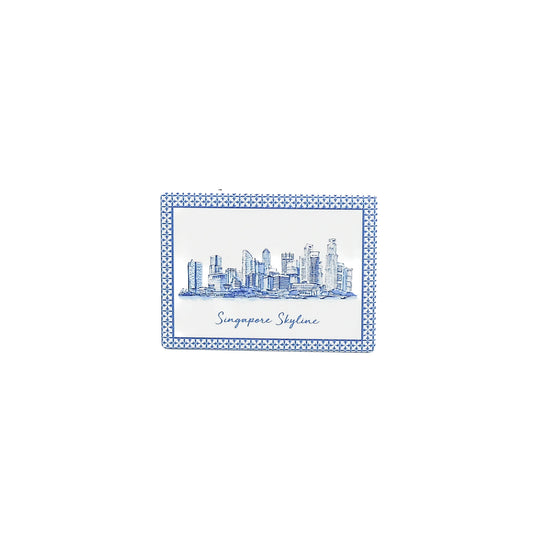 Ceramic Magnet [Singapore Skyline]