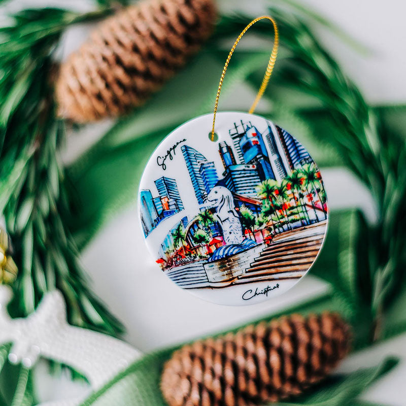 Christmas Ornaments | Singapore Merlion