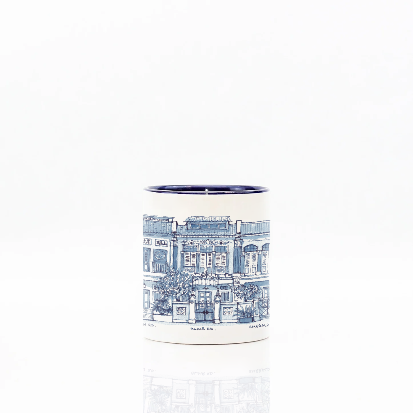 Mugs - Blue & White [Heritage Shophouses]