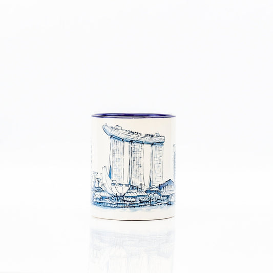Mugs - Blue & White [Marina Bay Sands]