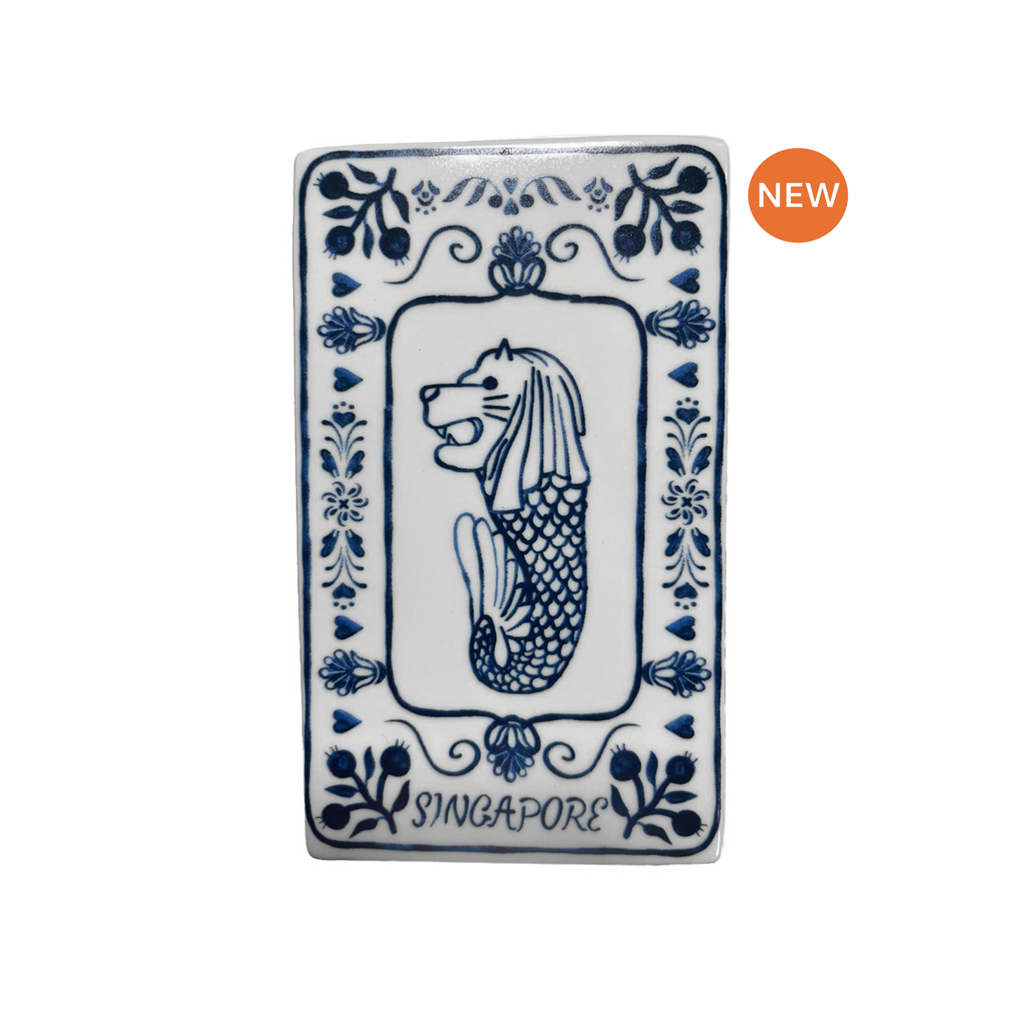 Ceramic Merlion MatchBox