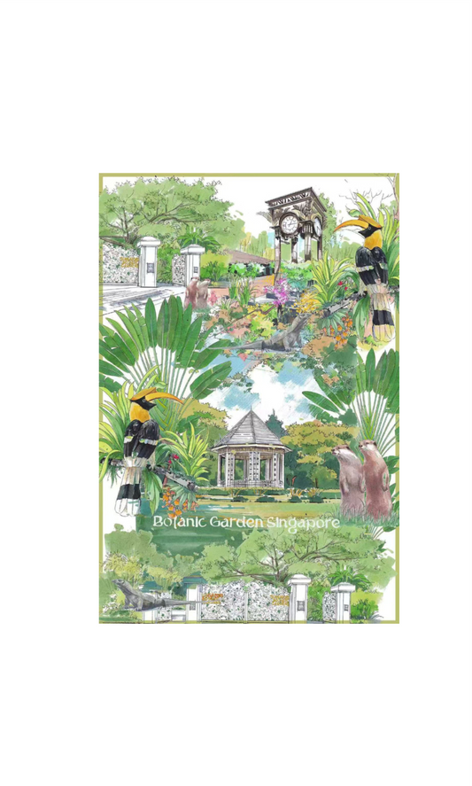 Linen Tea Towel | Botanic Garden (New)