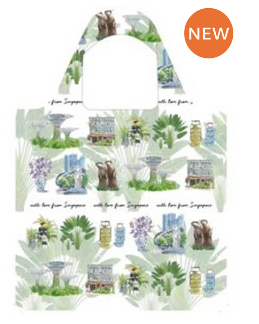 Shopping Bag [White] | Uniquely Singapore