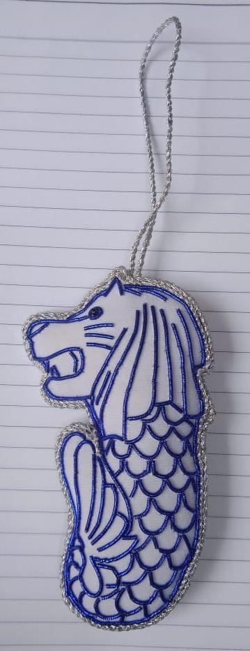 Christmas Ornament [Embroidery] - Merlion