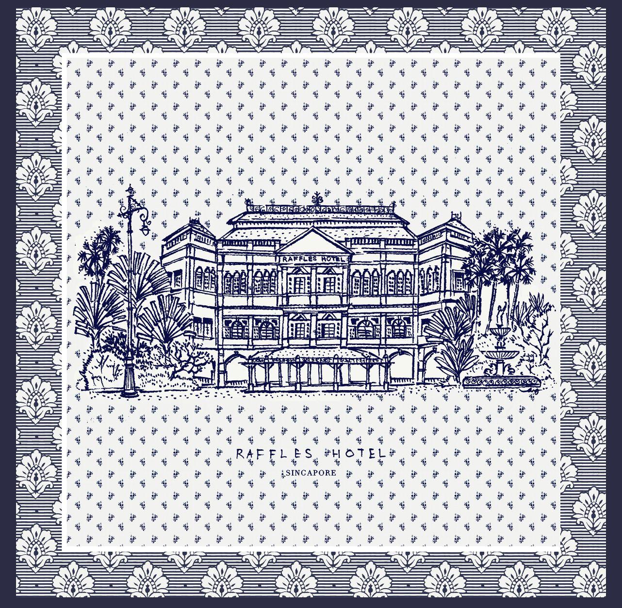 Raffles Hotel Silk Scarf