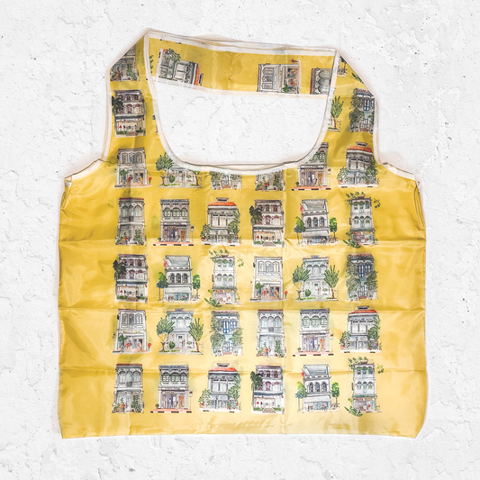 Shopping Bag [Yellow] |Biege Shophouses