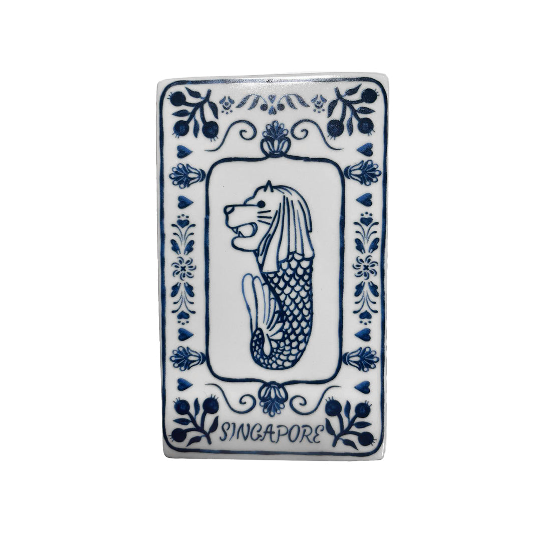 Ceramic Merlion MatchBox