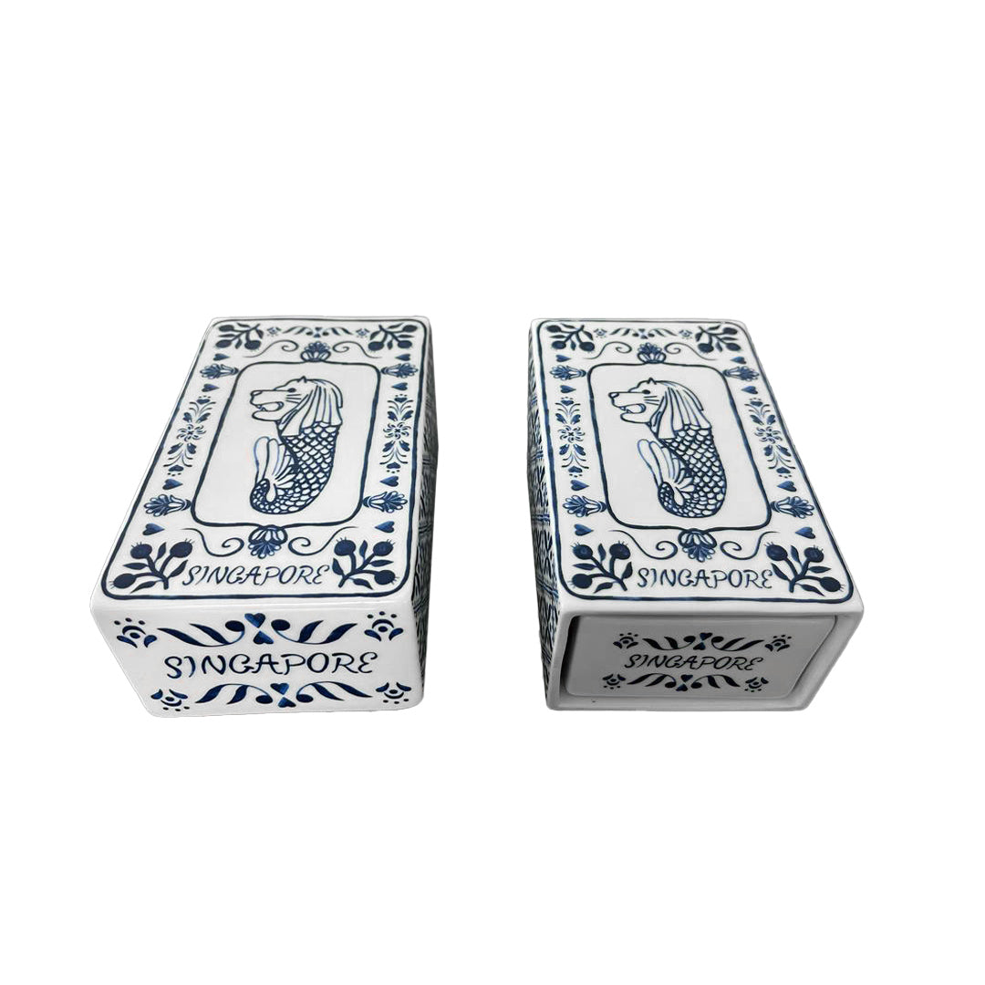Ceramic Merlion MatchBox