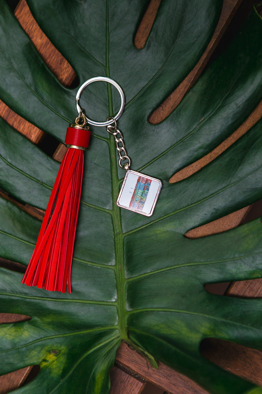 Key Ring Fob [Red Tassel] | Koon Seng Shophose