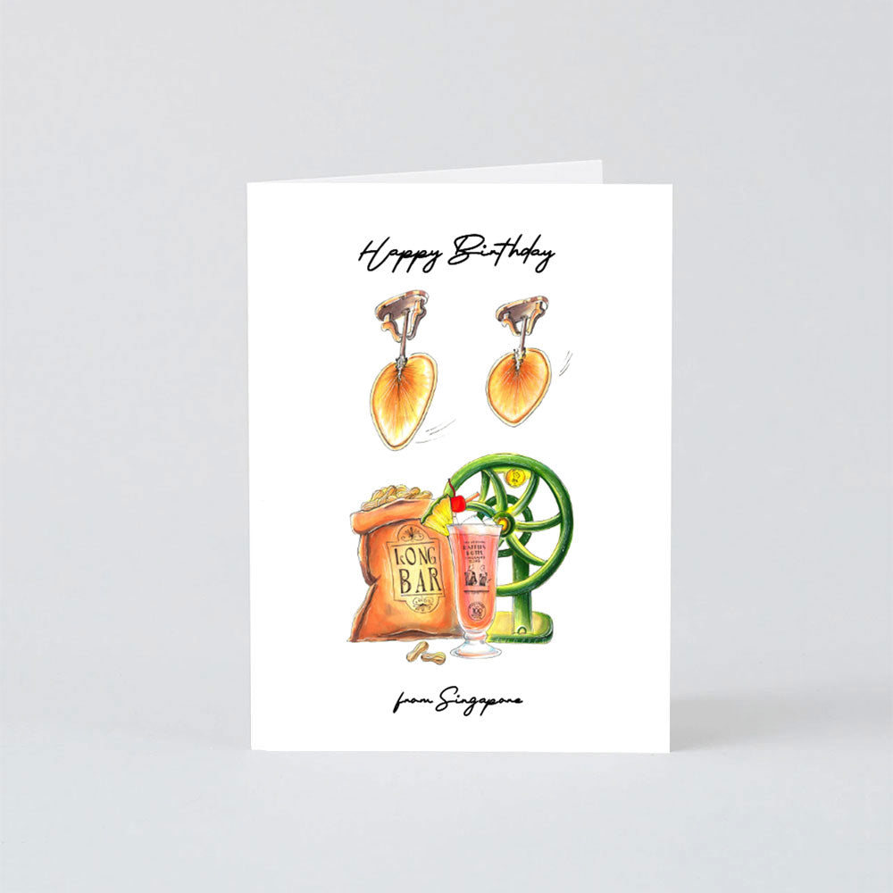 Pack of 5 | Singapore Themed Birthday Cards