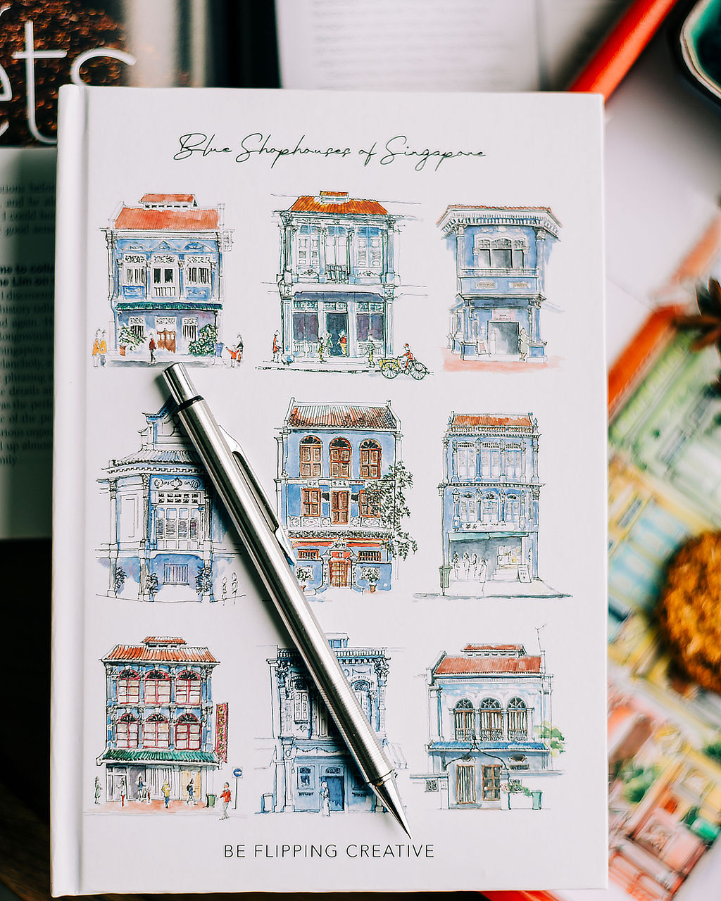Iconic Singapore Notebook | Blue Shophouses