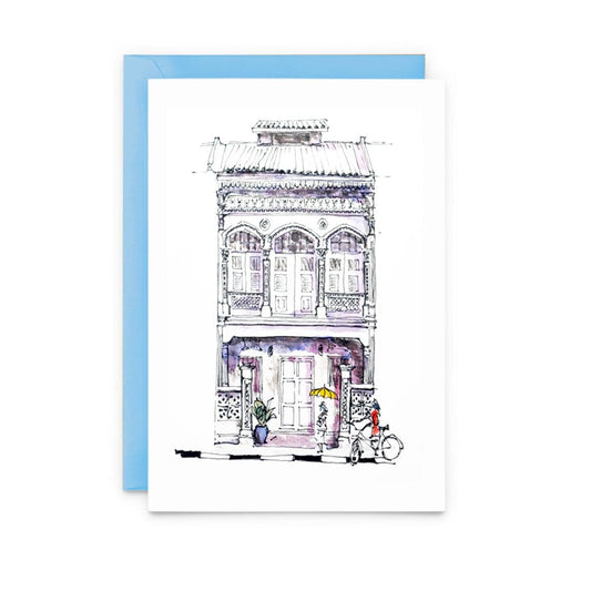 Joo Chiat Shophouse 'Woman with a bicycle'