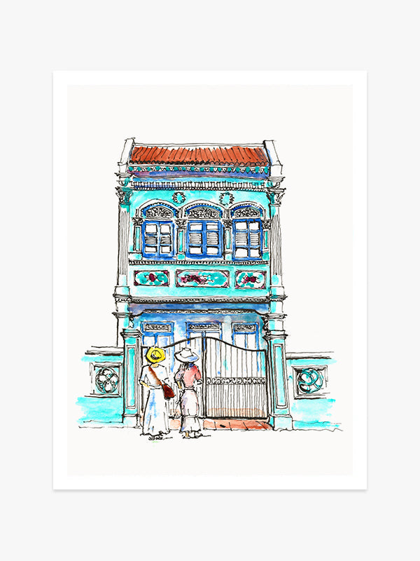Koon Seng Turquoise Shophouse With 2 Ladies