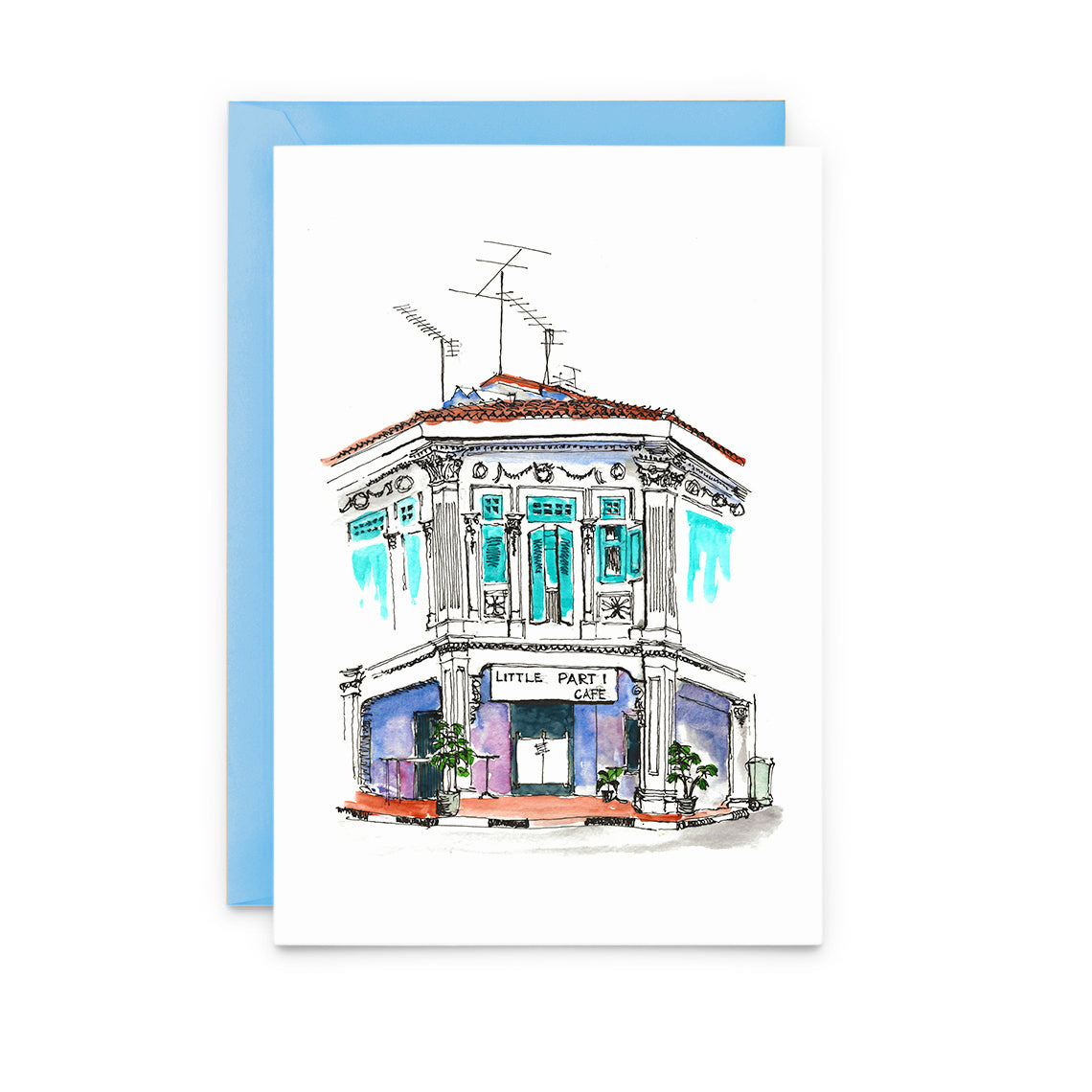 Little Part 1 Cafe - Greeting Card